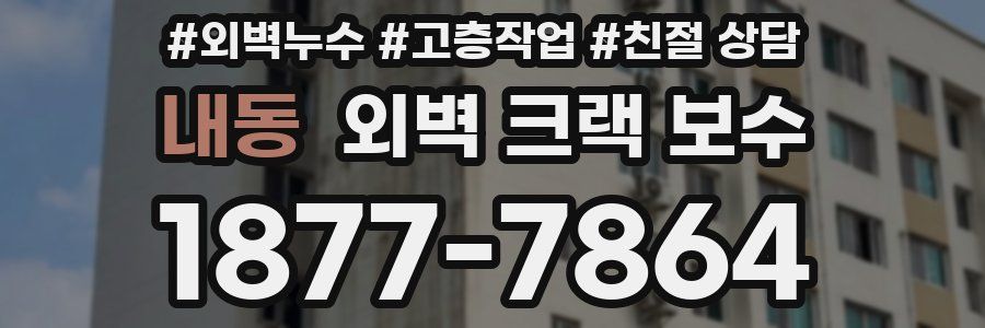 내동 외벽 크랙 보수