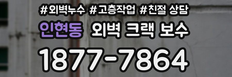 인현동 외벽 크랙 보수