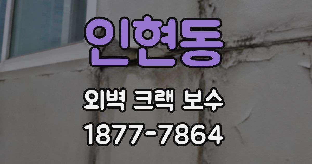 인현동 외벽 크랙 보수