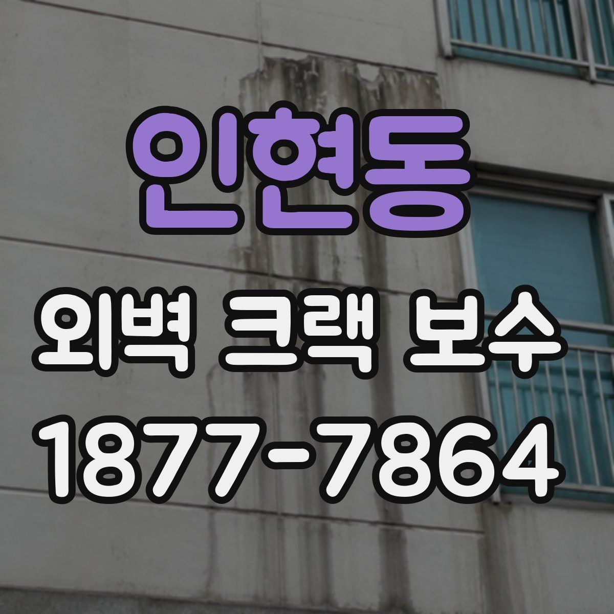 인현동 외벽 크랙 보수