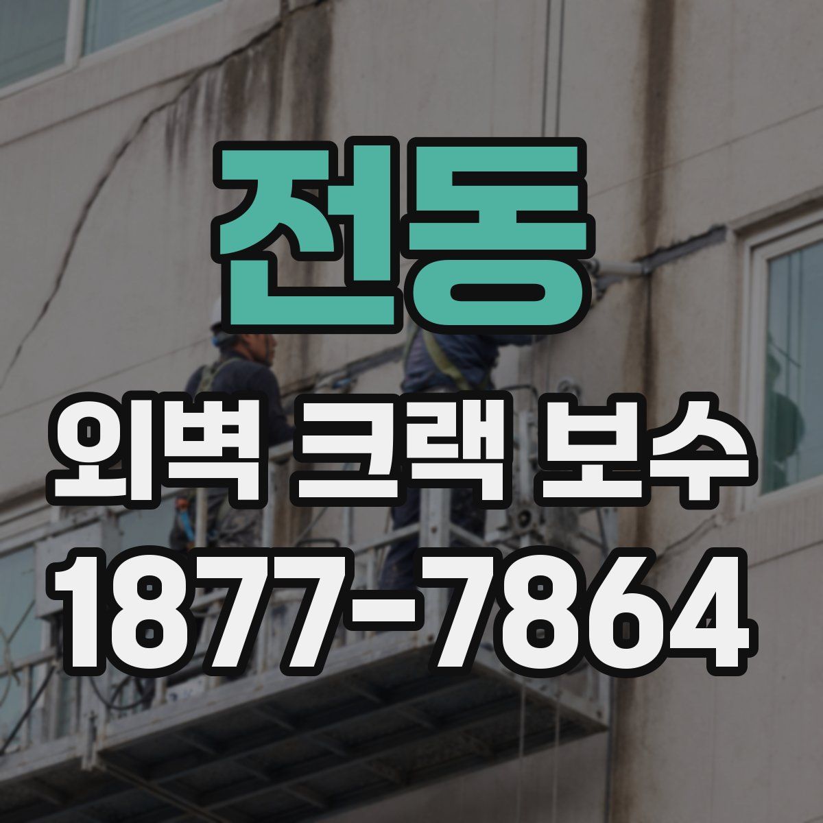 전동 외벽 크랙 보수