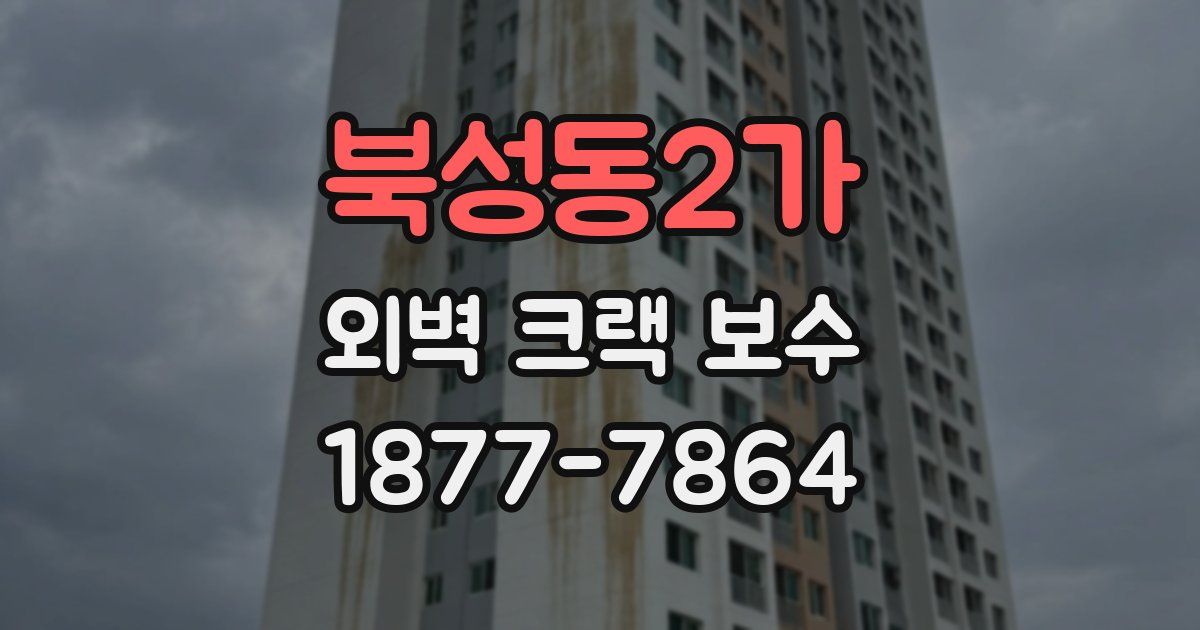 북성동2가 외벽 크랙 보수