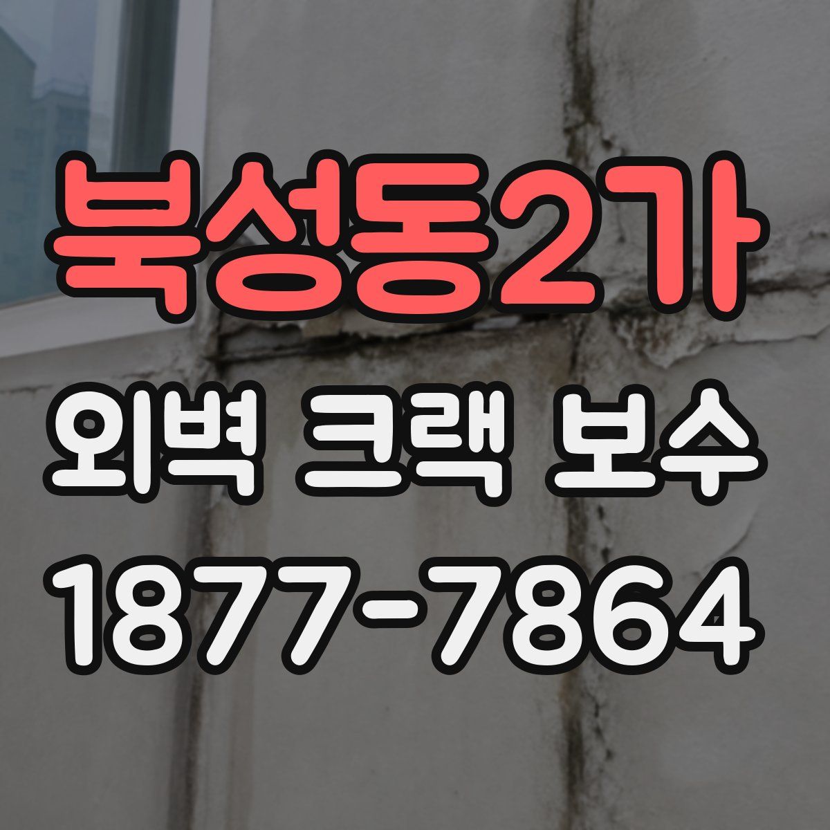 북성동2가 외벽 크랙 보수