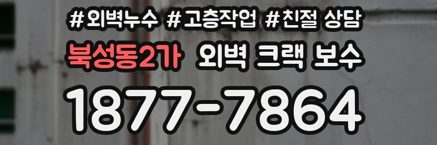 북성동2가 외벽 크랙 보수