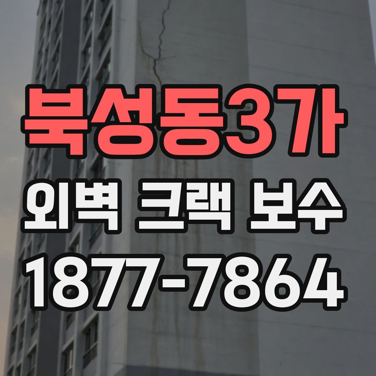 북성동3가 외벽 크랙 보수