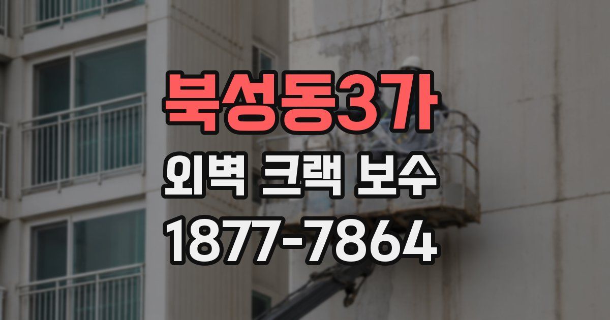 북성동3가 외벽 크랙 보수