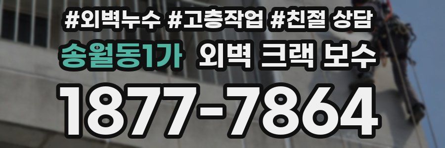 송월동1가 외벽 크랙 보수