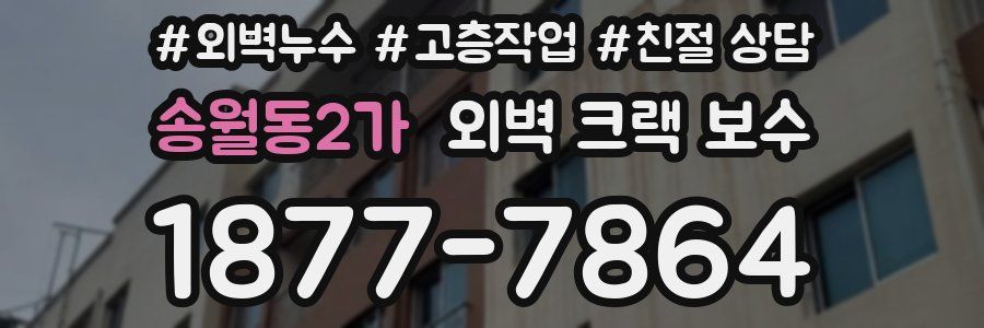 송월동2가 외벽 크랙 보수