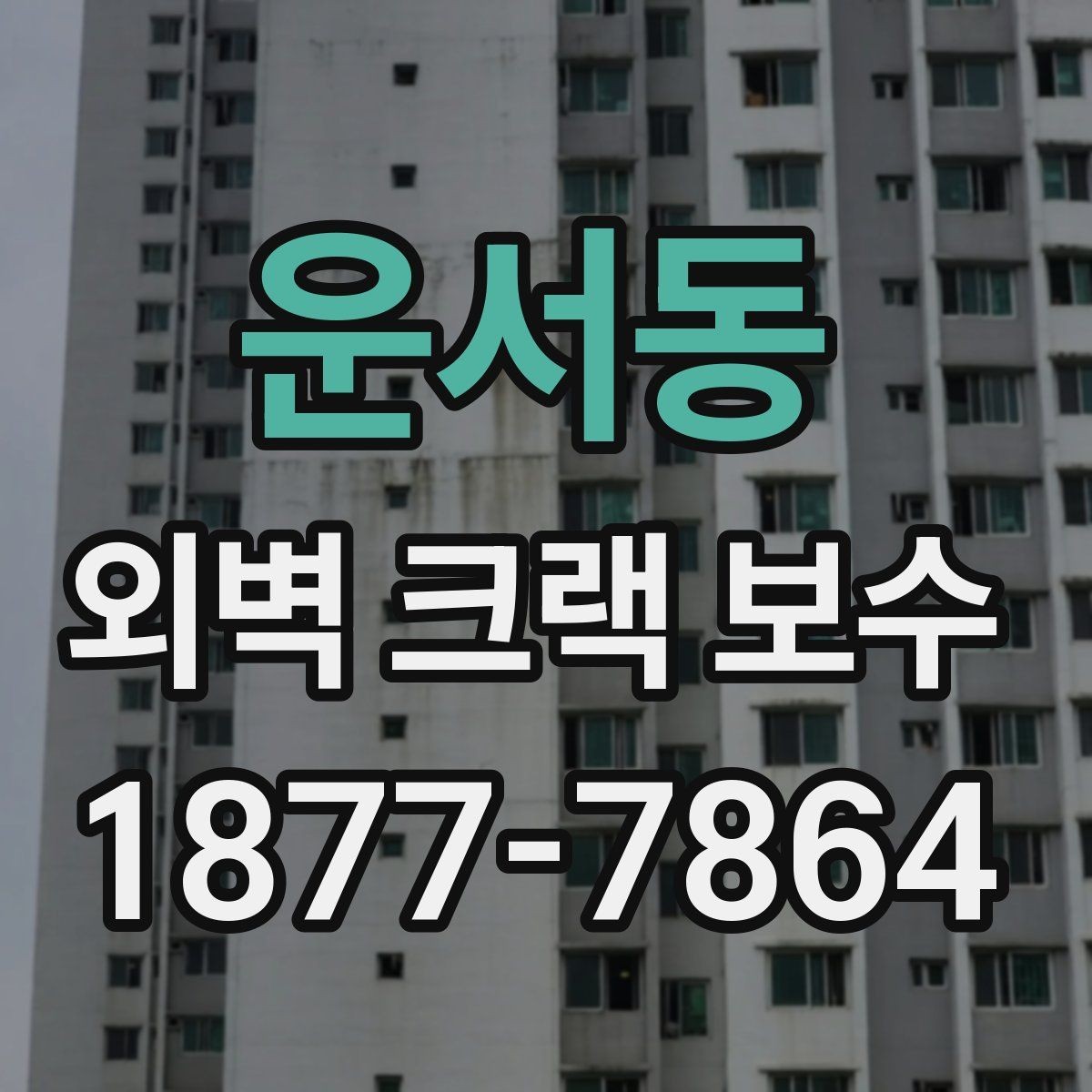 운서동 외벽 크랙 보수 시기와 계절별 유의점