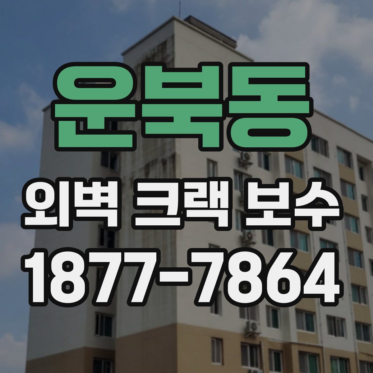 운북동 외벽 크랙 보수