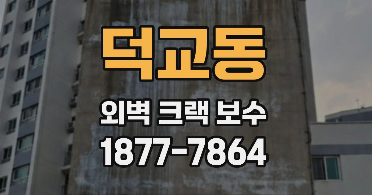 덕교동 외벽 크랙 보수