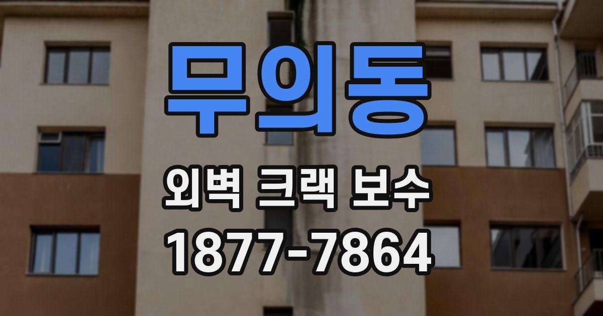 무의동 외벽 크랙 보수