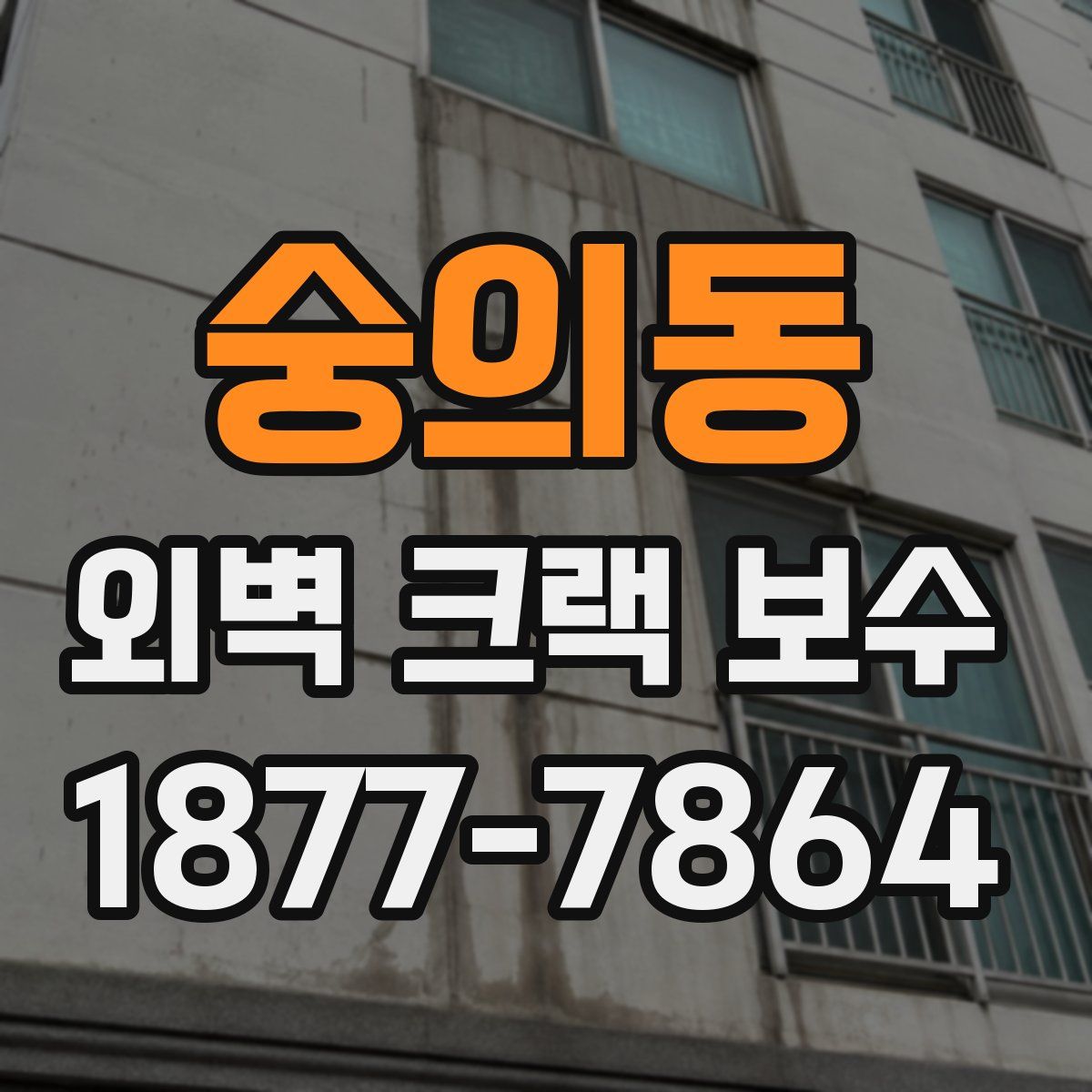 숭의동 외벽 크랙 보수