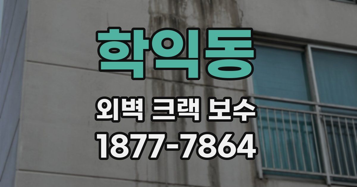 학익동 외벽 크랙 보수