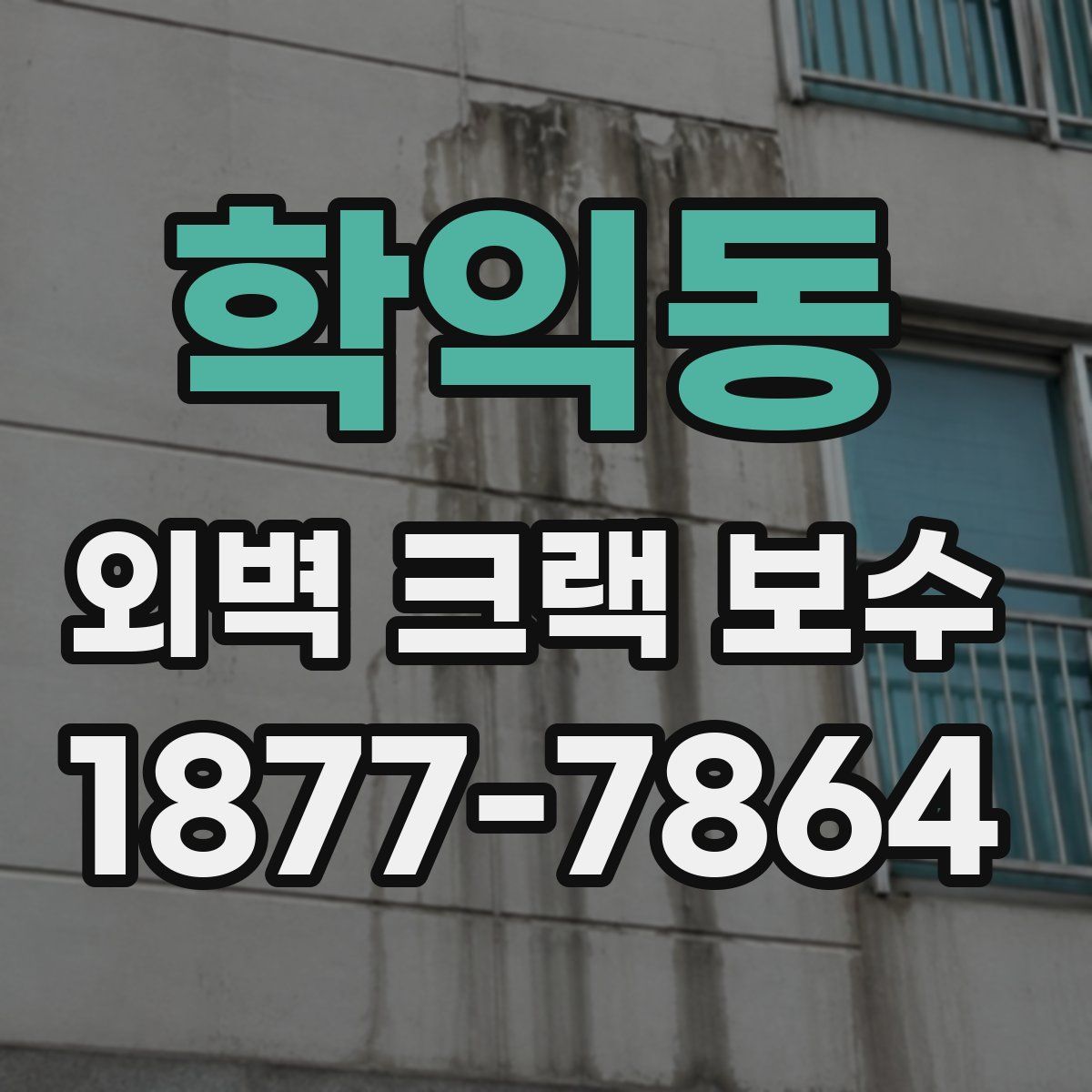 학익동 외벽 크랙 보수