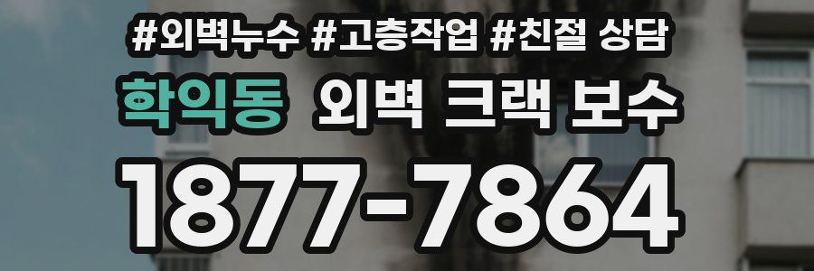 학익동 외벽 크랙 보수