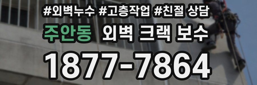 주안동 외벽 크랙 보수