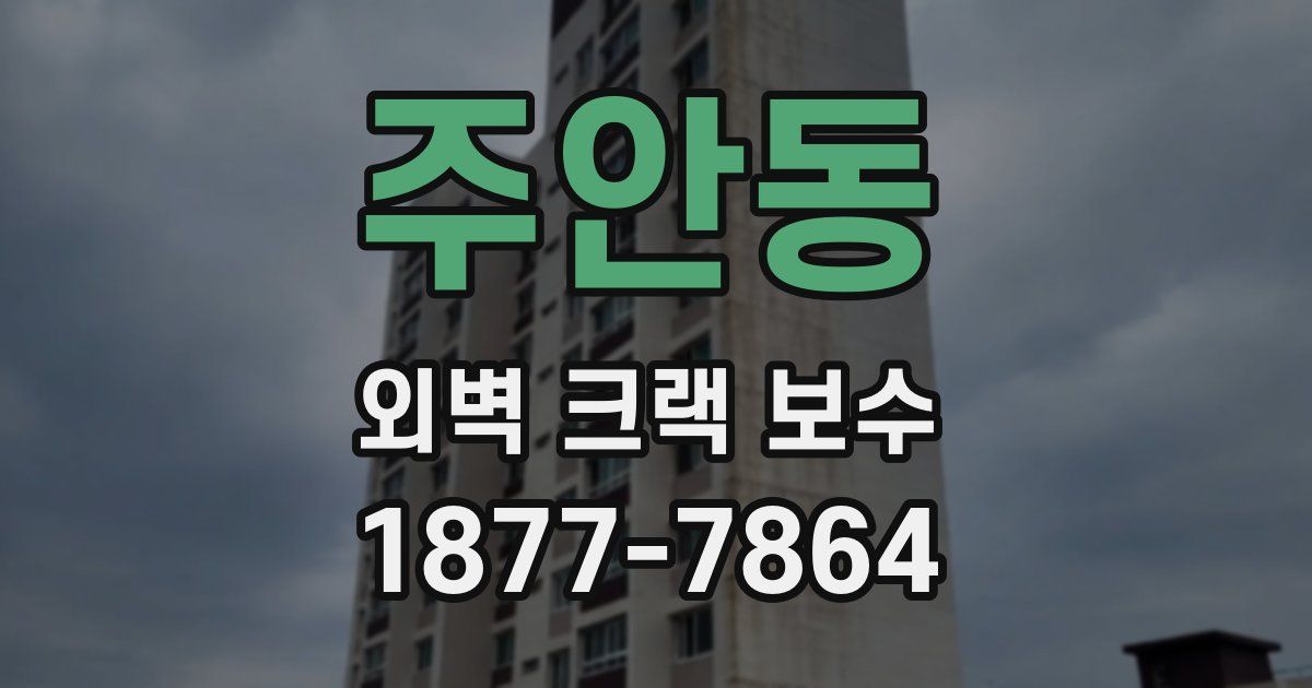 주안동 외벽 크랙 보수