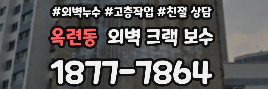 옥련동 외벽 크랙 보수