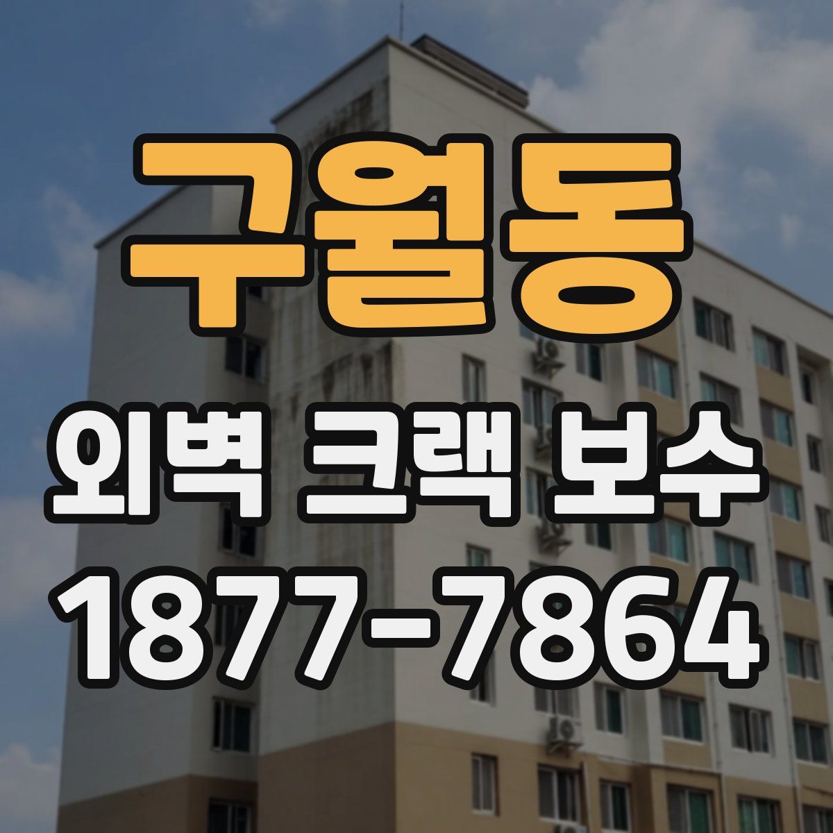 구월동 외벽 크랙 보수