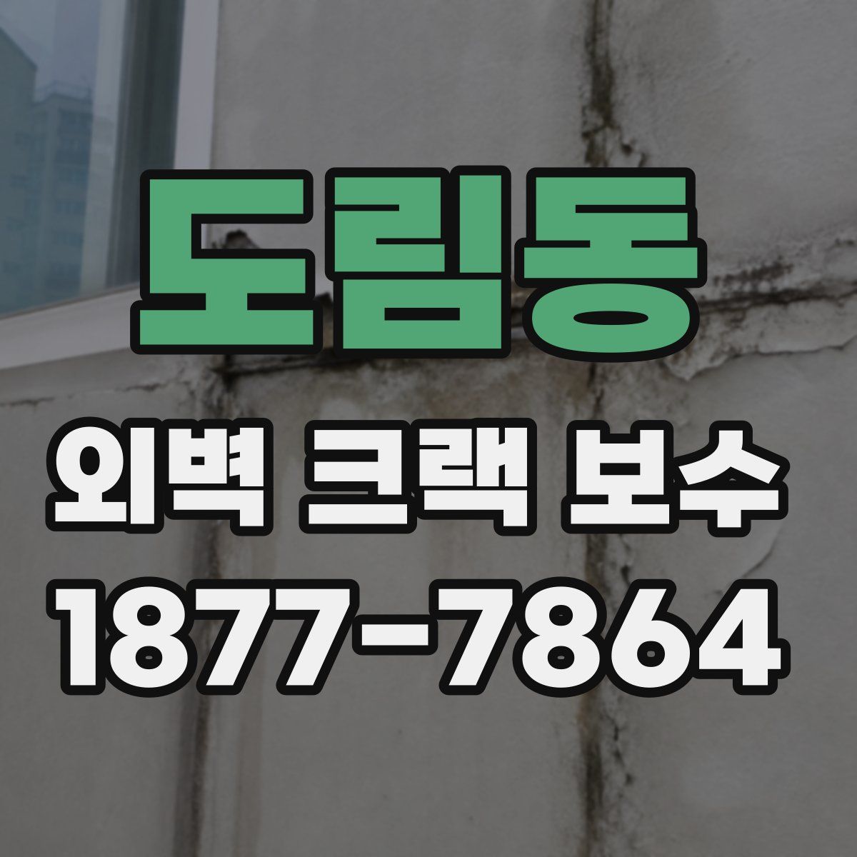 도림동 외벽 크랙 보수
