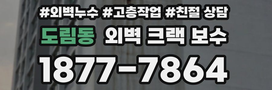 도림동 외벽 크랙 보수