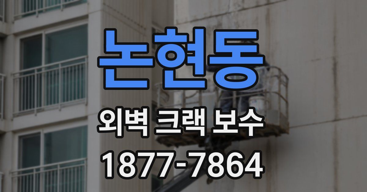 논현동 외벽 크랙 보수