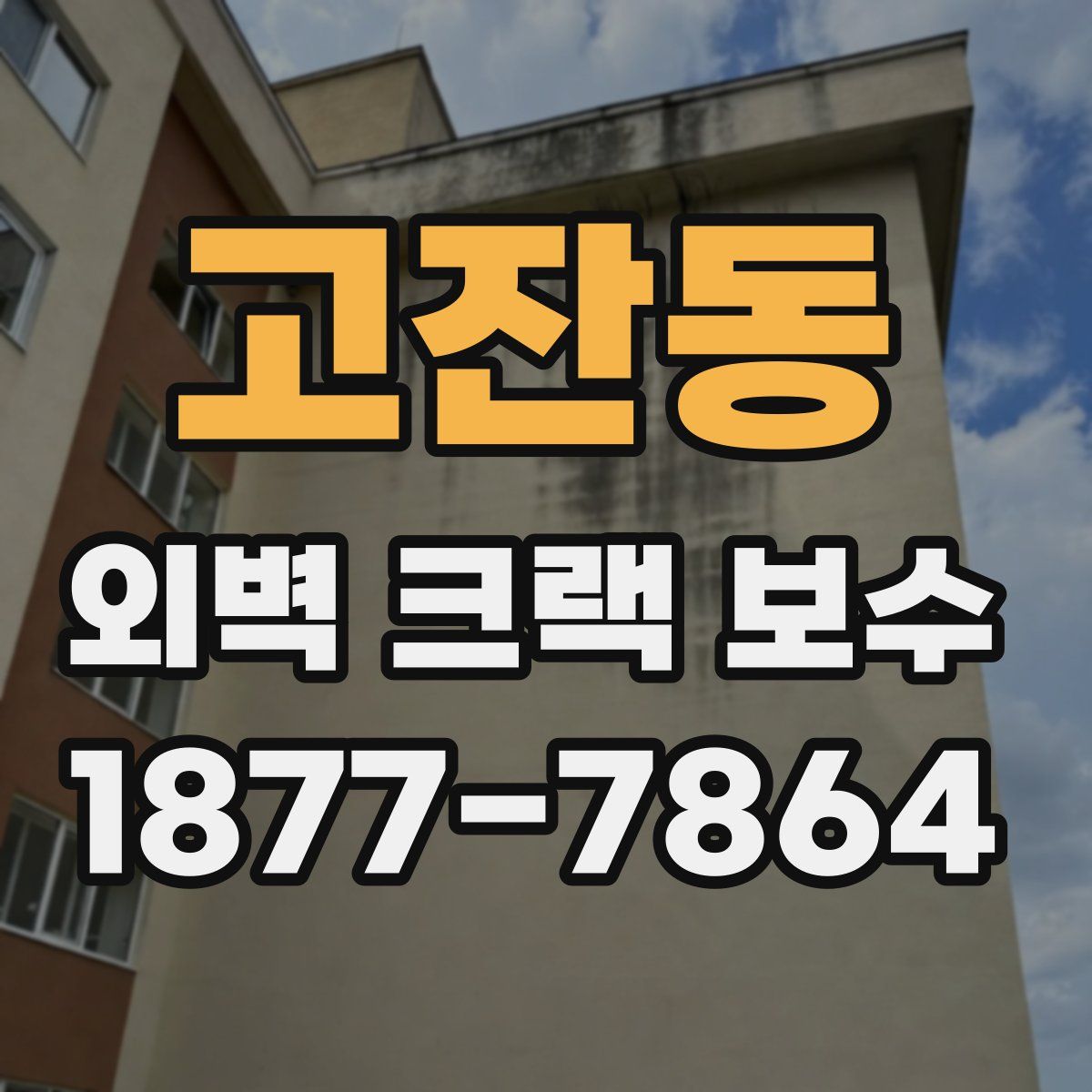 고잔동 외벽 크랙 보수