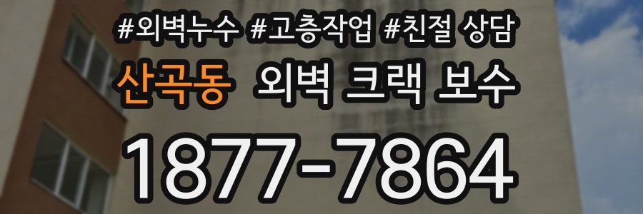 산곡동 외벽 크랙 보수