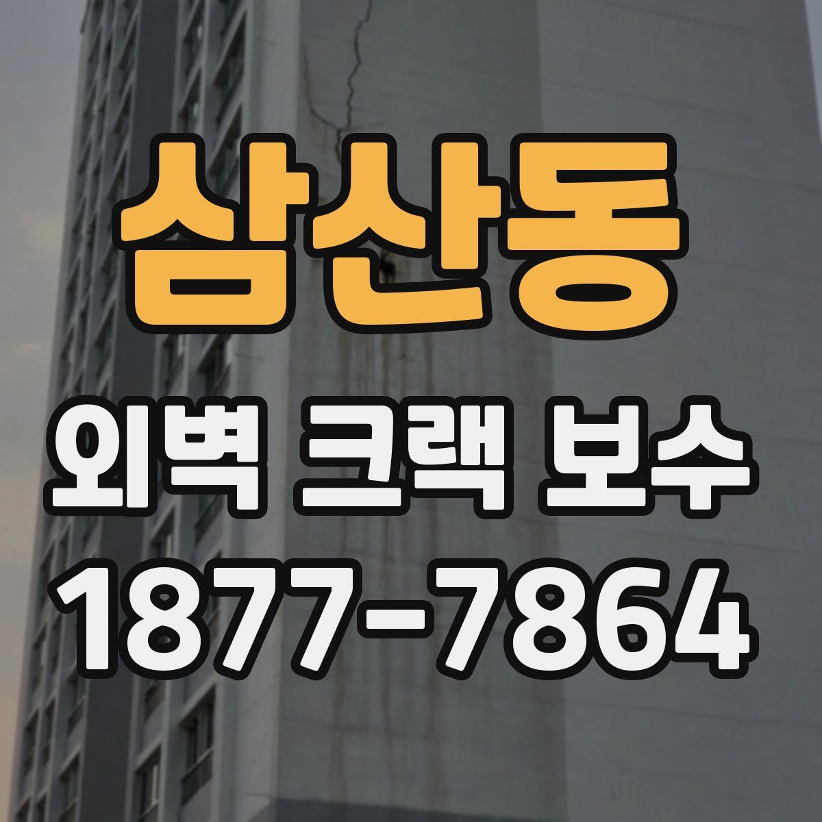 삼산동 외벽 크랙 보수