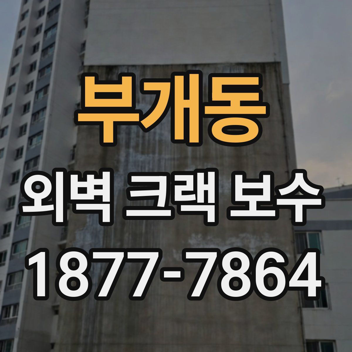 부개동 외벽 크랙 보수