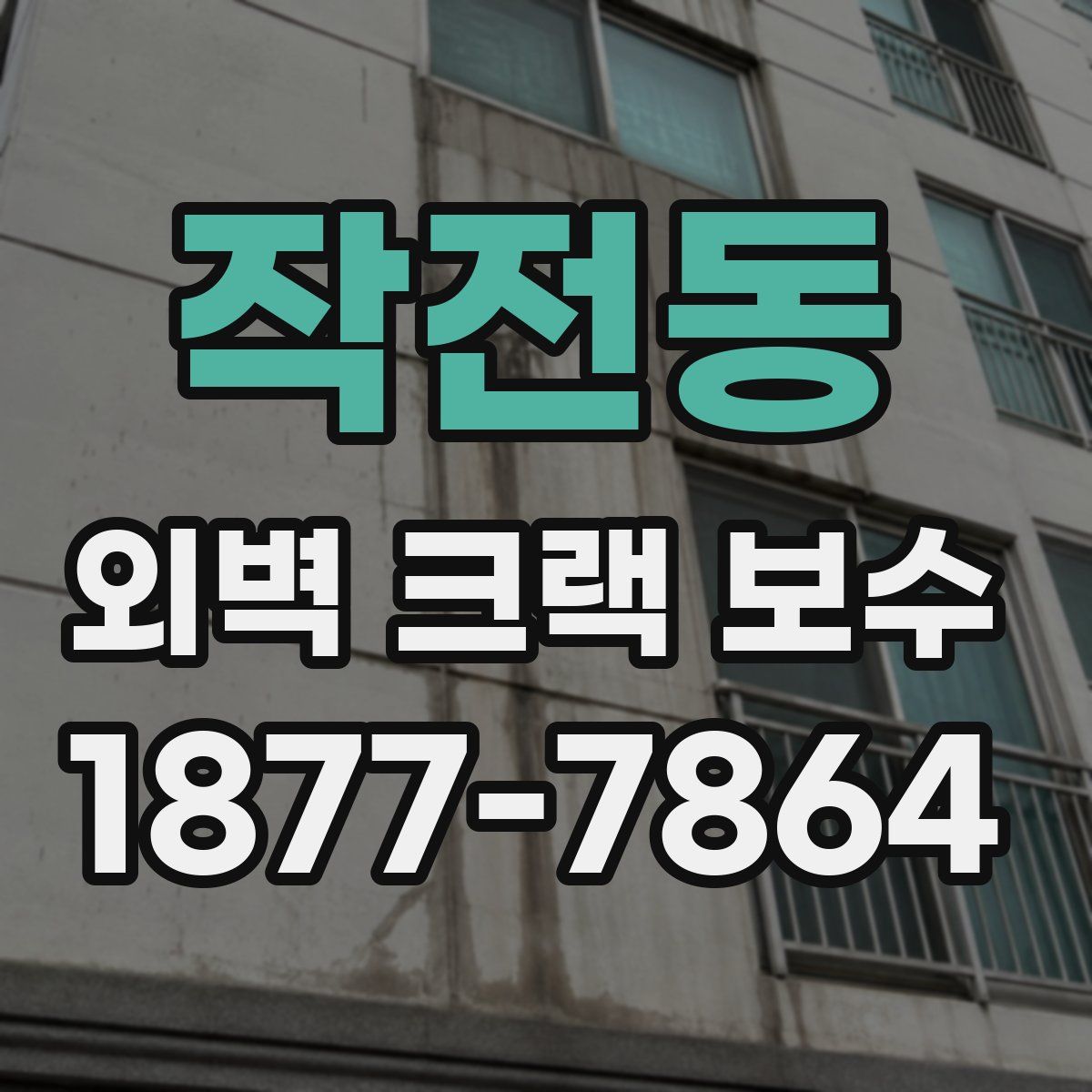 작전동 외벽 크랙 보수