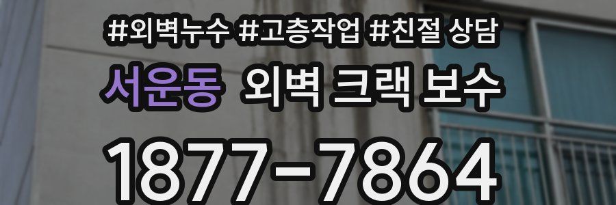 서운동 외벽 크랙 보수