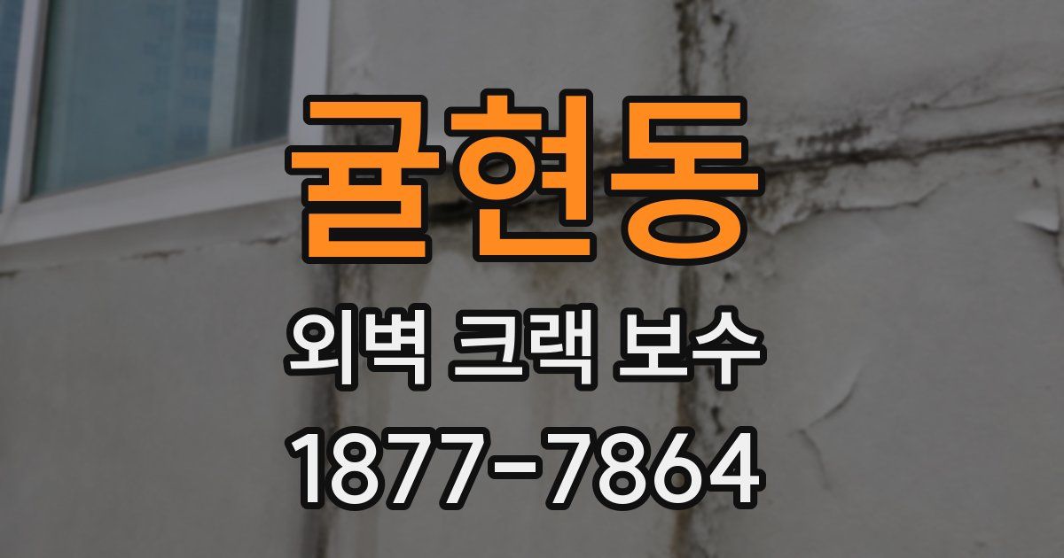 귤현동 외벽 크랙 보수