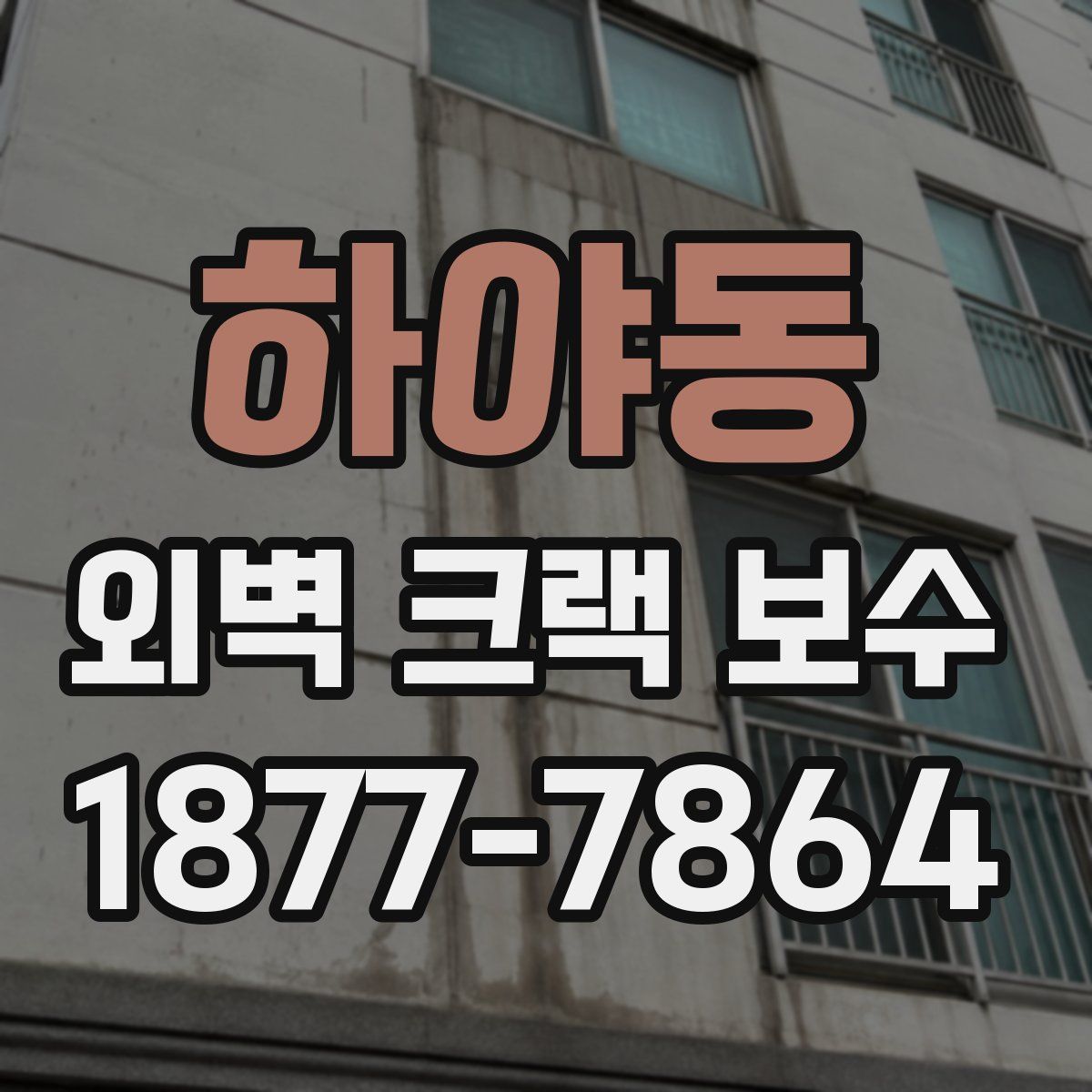 하야동 외벽 크랙 보수