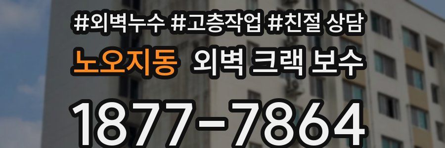 노오지동 외벽 크랙 보수