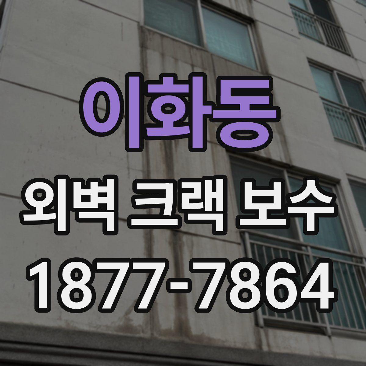 이화동 외벽 크랙 보수