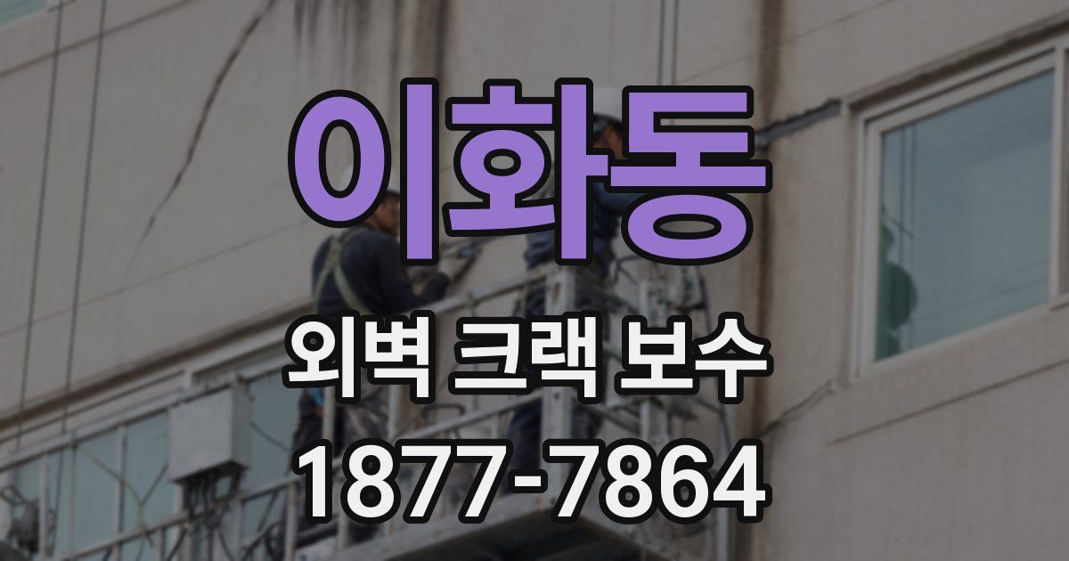 이화동 외벽 크랙 보수