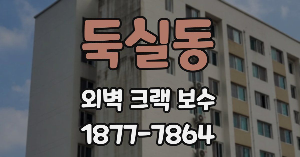 둑실동 외벽 크랙 보수