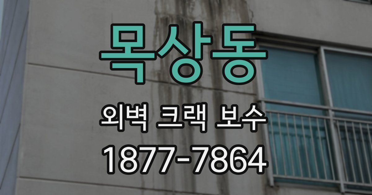 목상동 외벽 크랙 보수