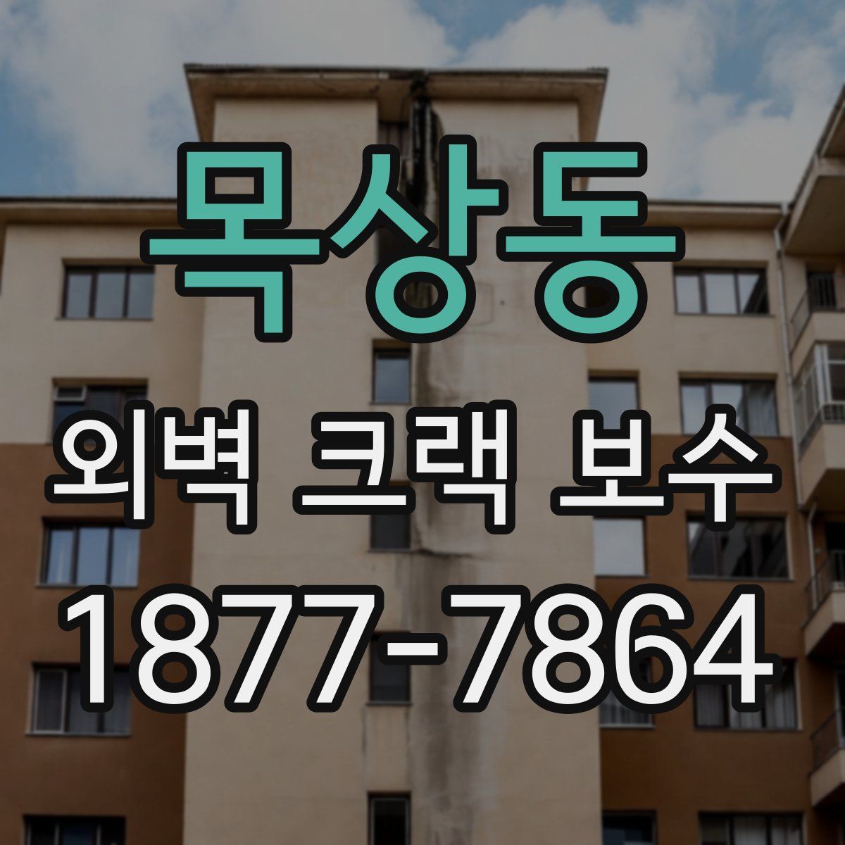 목상동 외벽 크랙 보수