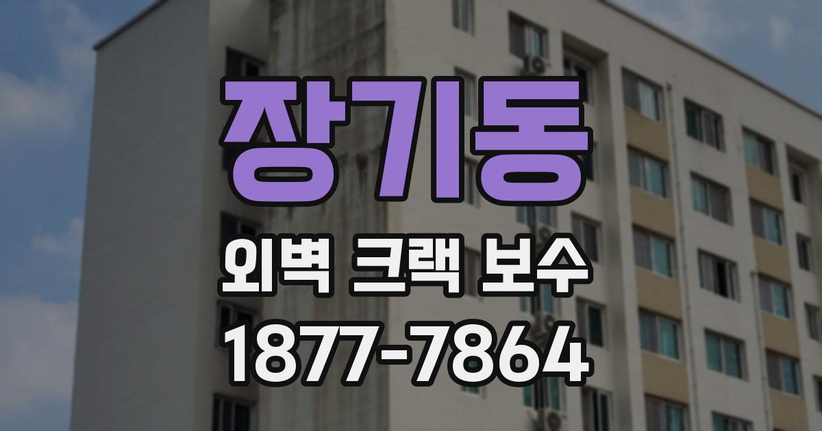 장기동 외벽 크랙 보수