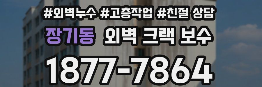 장기동 외벽 크랙 보수