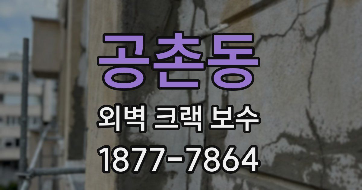 공촌동 외벽 크랙 보수