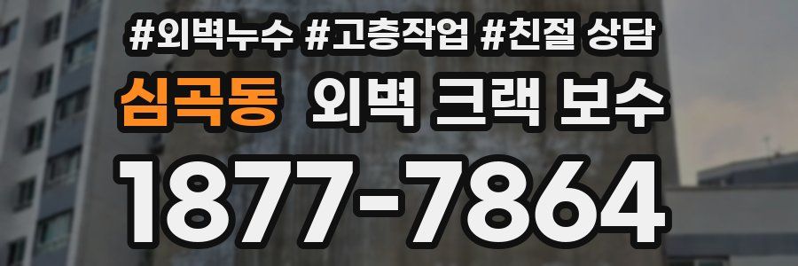 심곡동 외벽 크랙 보수