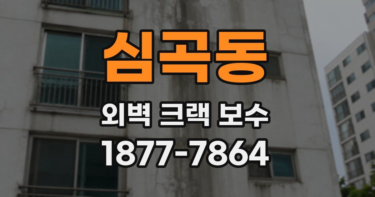 심곡동 외벽 크랙 보수