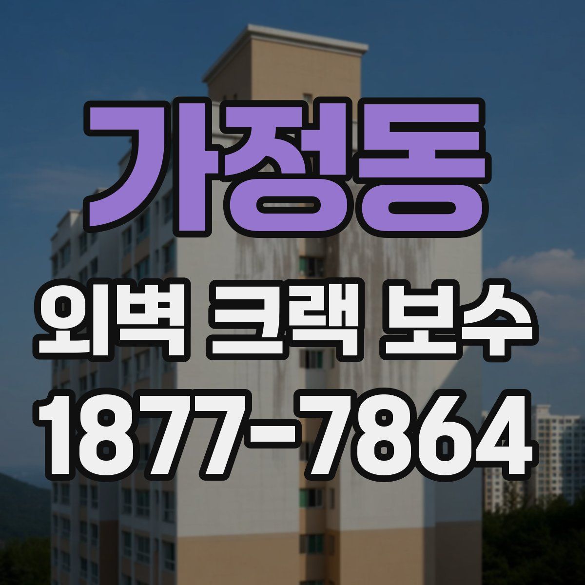가정동 외벽 크랙 보수