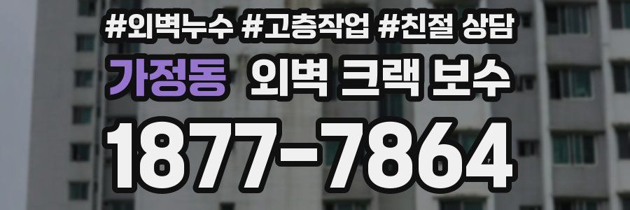 가정동 외벽 크랙 보수