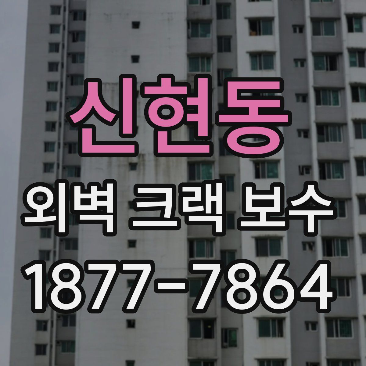 신현동 외벽 크랙 보수
