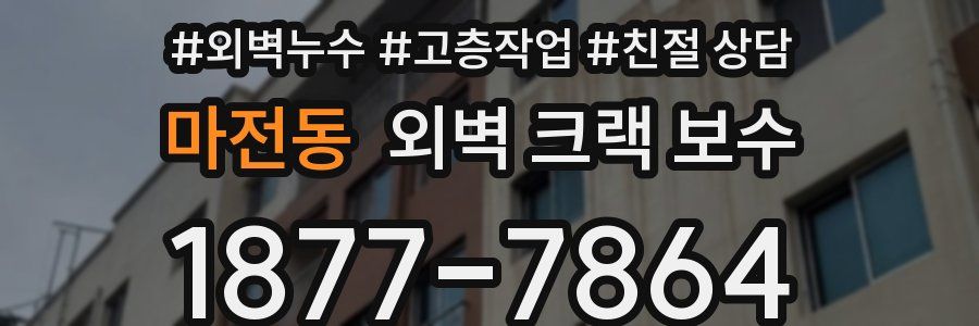 마전동 외벽 크랙 보수